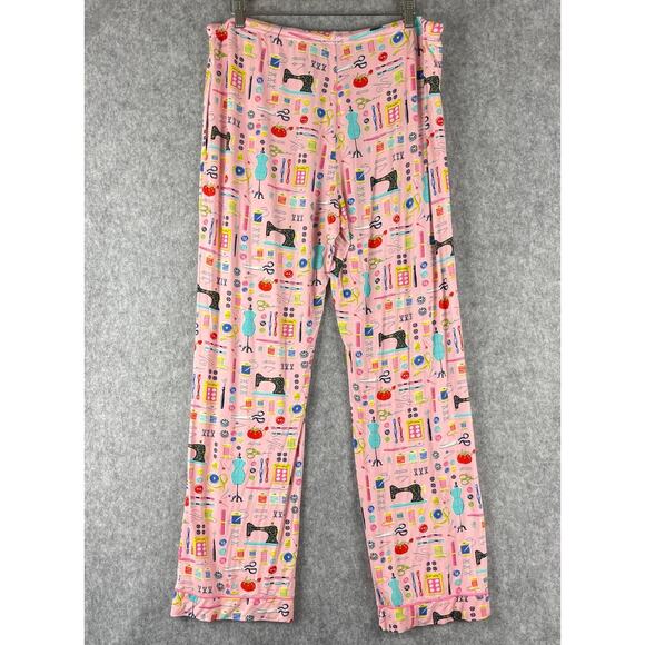 Nick Nora Pajama Lounge Set Womens XL Pink Sewing Seamstress Modal Stretch - Picture 13 of 16